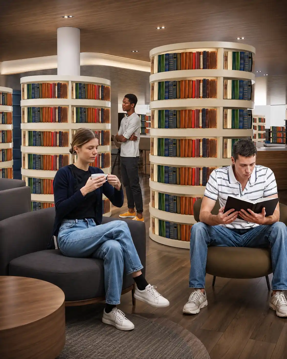 A Lively Library interior design project by Samiah Francis