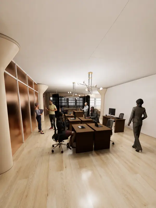 Transparency and Conversation interior design project